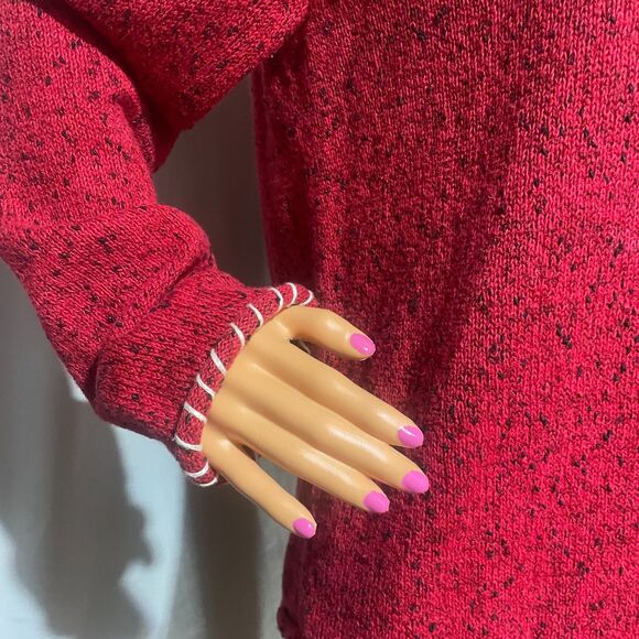 Christopher & Banks Embroidered Holiday Pullover Snowman Sweater Red XL - Picture 10 of 15